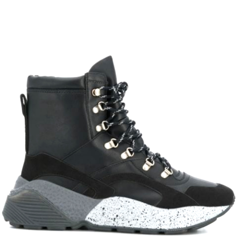 NIB STELLA MCCARTNEY Eclypse Hiking Faux Leather Suede Lace Up Ankle Boots sz 38